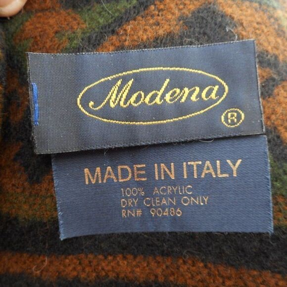 NWOT MODENA 100% Acrylic Multi-Colored Earth Tones Scarf/Wrap Made in Italy - Picture 2 of 6